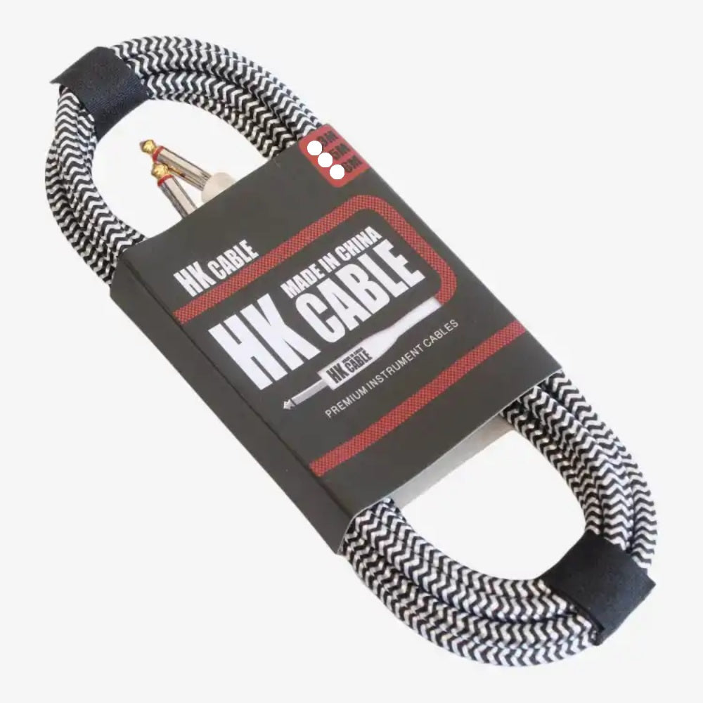 HK Jack Cable 5M (Silver-Black), HK5SLBLK