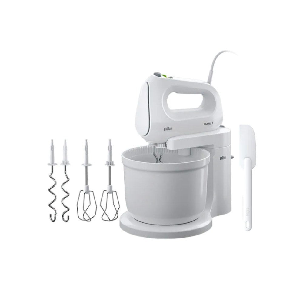 Braun, Multimix 1 Stand Mixer With 3L Bowl 400W 4 Speed + turbo