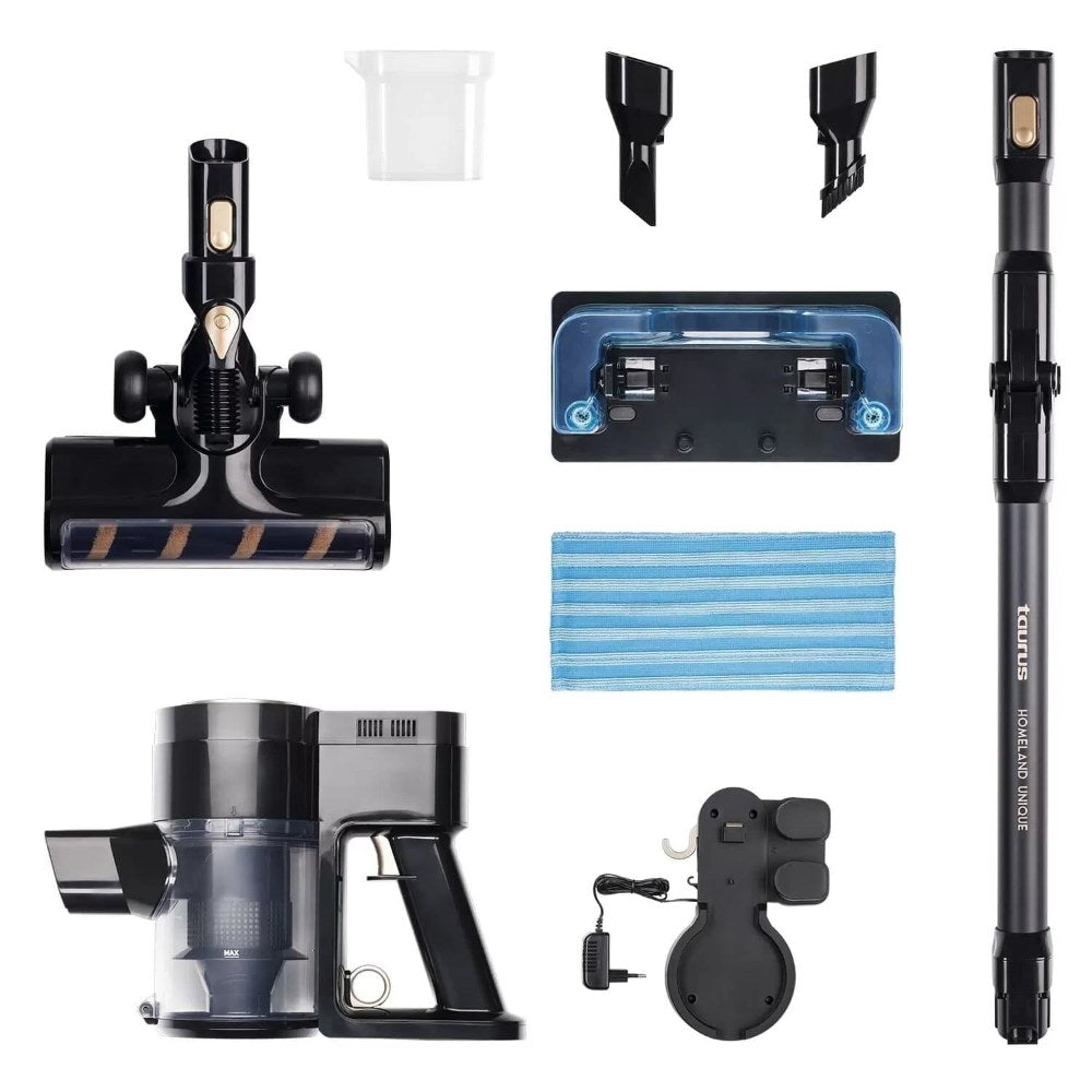 Taurus, Cordless Vacuum Cleaner & Mop, Up to 45Min, 160AW, 22.2V