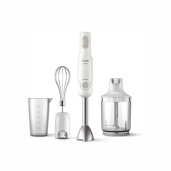 Philips, Blender Hand, 700W, Beaker 0.5L, Xl Chopper, Whisk, Speed (1+Turbo), Sxs Main Body, Color : White