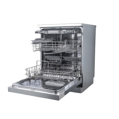 Hisense Dishwasher 15 Place Setting, 6 Programs, 3 Baskets, Titanium Grey, HS623E90G