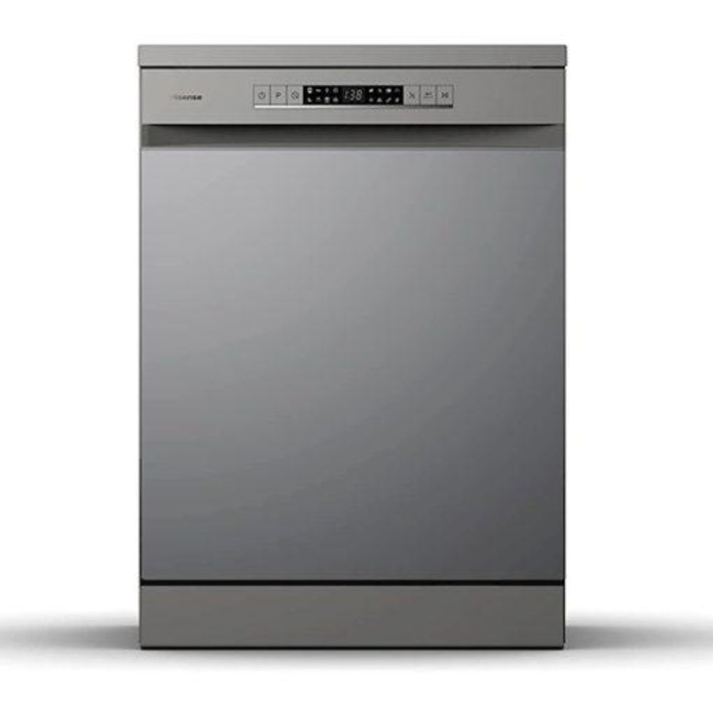 Hisense Dishwasher 15 Place Setting, 6 Programs, 3 Baskets, Titanium Grey, HS623E90G
