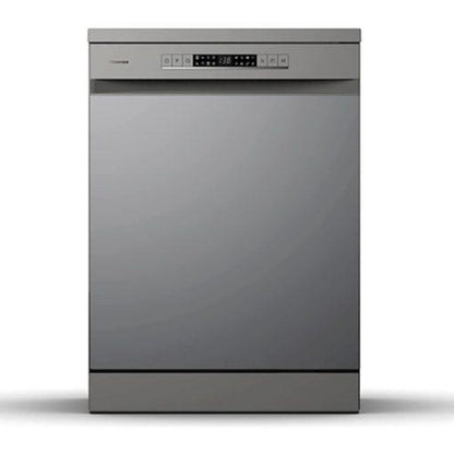 Hisense Dishwasher 15 Place Setting, 6 Programs, 3 Baskets, Titanium Grey, HS623E90G