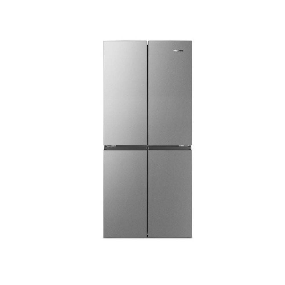 Hisense Fridge Cross Door American - 457L Freezer Fridge, Dual-Tech Cooling, Bottom Cooling System [Silver], HSN-RQ5G470SBS