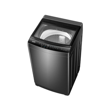 Haier Top Loading Washer 14kg, Front Control, Tempered Glass Cover, 8 Programs - HxWxD: 109.5x61x62cm - [Silver], HWM140-316S6
