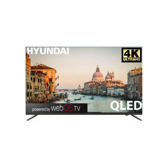 Hyundai, QLED 65-Inch UHD WEBOS smart, A+ Panel, Frameless, Built-in Receiver, Magic Remote, Wall Bracket - 120HZ + FREE DVD, HY-65UQ730W+FREEDVD