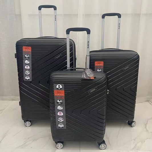 Iguana, Polycarbonate And Expandable Travel Bags Suitcase Hard Cover Luggage 3 Piece Set