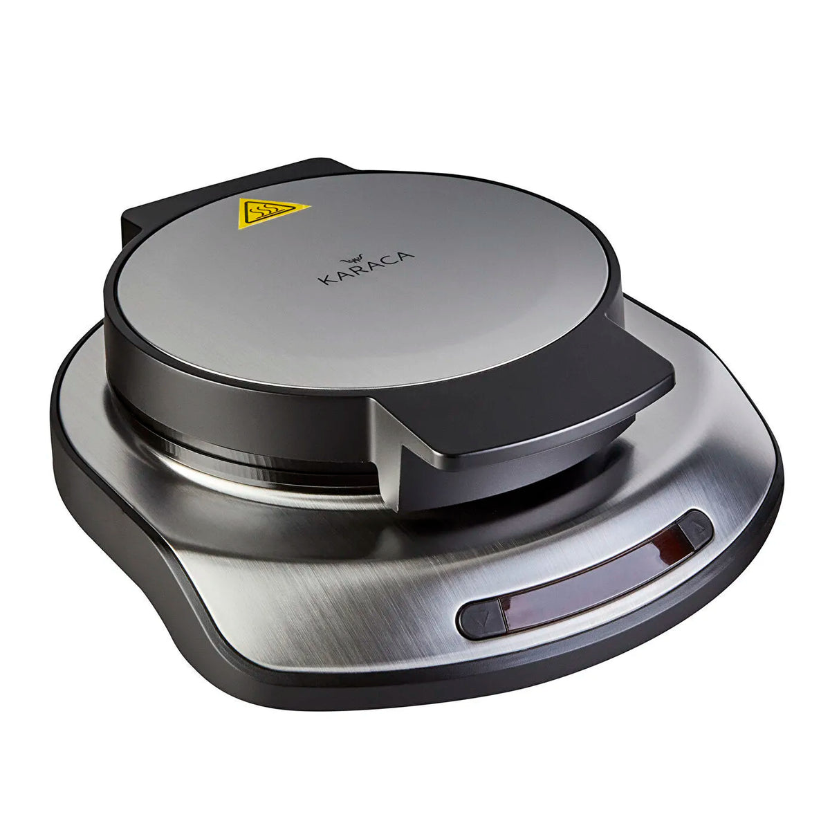 Karaca Inox Waffle Maker - Stainless Steel, Adjustable Temperature with LED Display, 153.03.06.2041