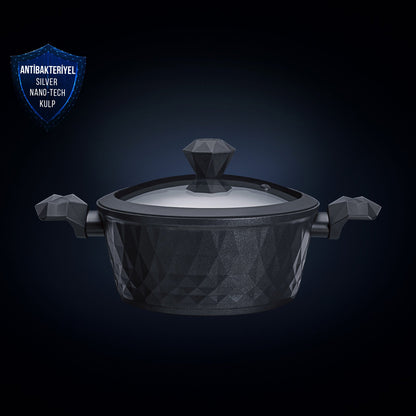 Karaca BioDiamond Antibacterial Handle Induction Base Pot 20 cm, 153.03.08.0422