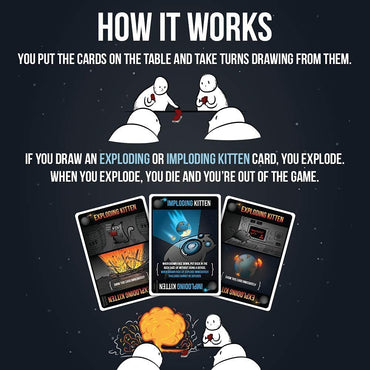 Imploding Kittens, Expansion Set - A Russian Roulette Card Game, Easy Family-Friendly Party Games - Card Games For Adults, Teens & Kids - 20 Card Add-On