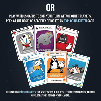 Imploding Kittens, Expansion Set - A Russian Roulette Card Game, Easy Family-Friendly Party Games - Card Games For Adults, Teens & Kids - 20 Card Add-On