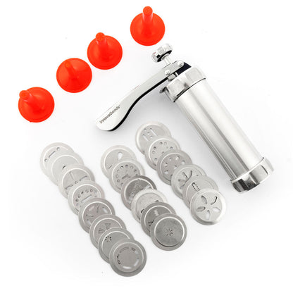 InnovaGoods 2-in-1 Biscuit Maker and Piping Gun Prekies, V0103383