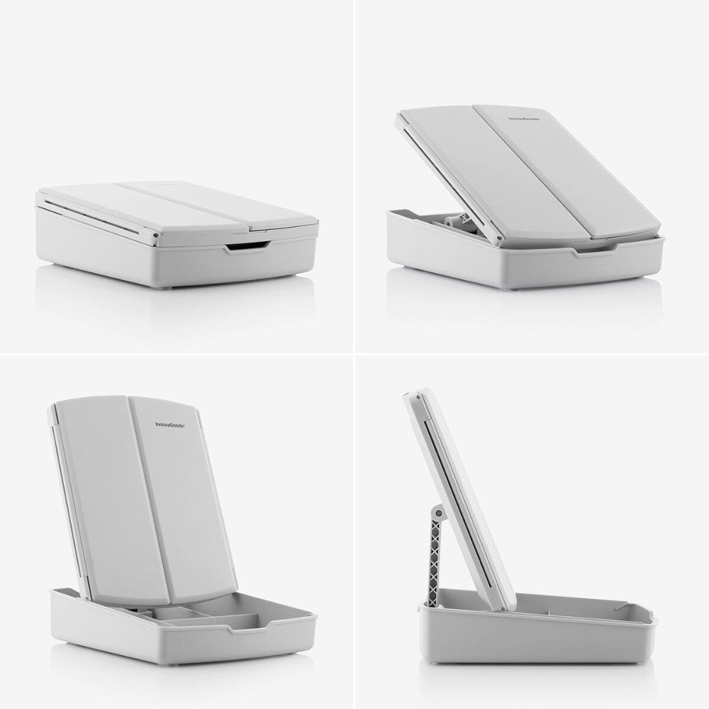 InnovaGoods, 3-In-1 Folding Led Mirror With Make-Up Organiser Panomir, V0103402