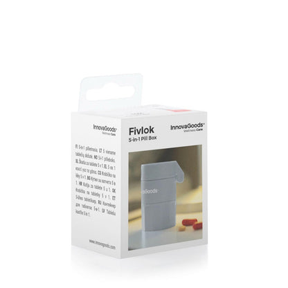 InnovaGoods, 5-In-1 Pill Dispenser With Cutter And Crusher Fivlok, V0103328