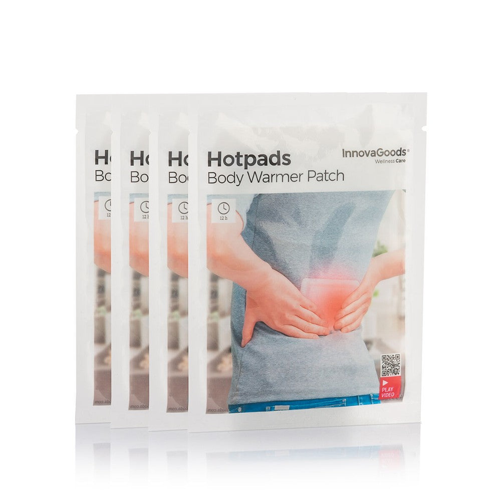 InnovaGoods, Adhesive Body Heat Patches Hotpads (Pack Of 4), V0103072