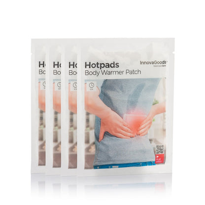 InnovaGoods, Adhesive Body Heat Patches Hotpads (Pack Of 4), V0103072