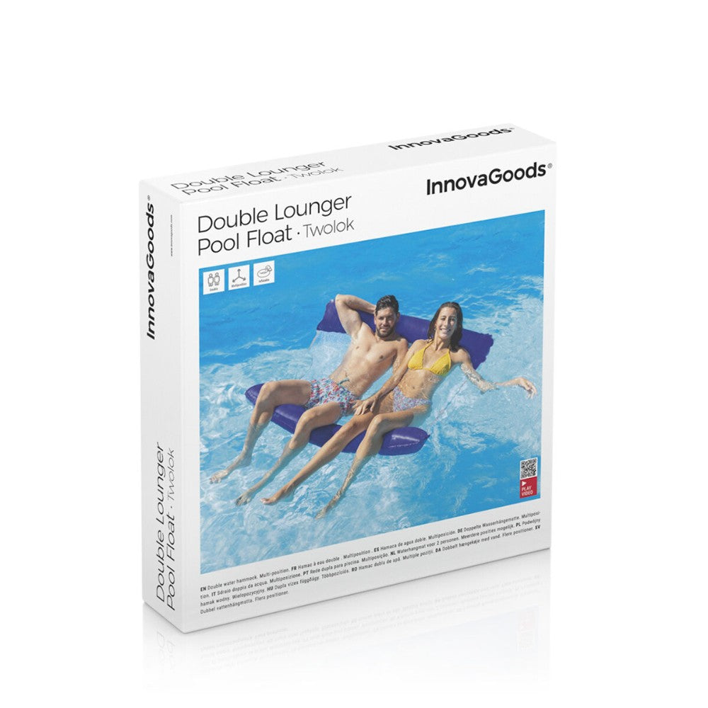 InnovaGoods, Double Floating Water Hammock For Swimming Pool Twolok, V0103687