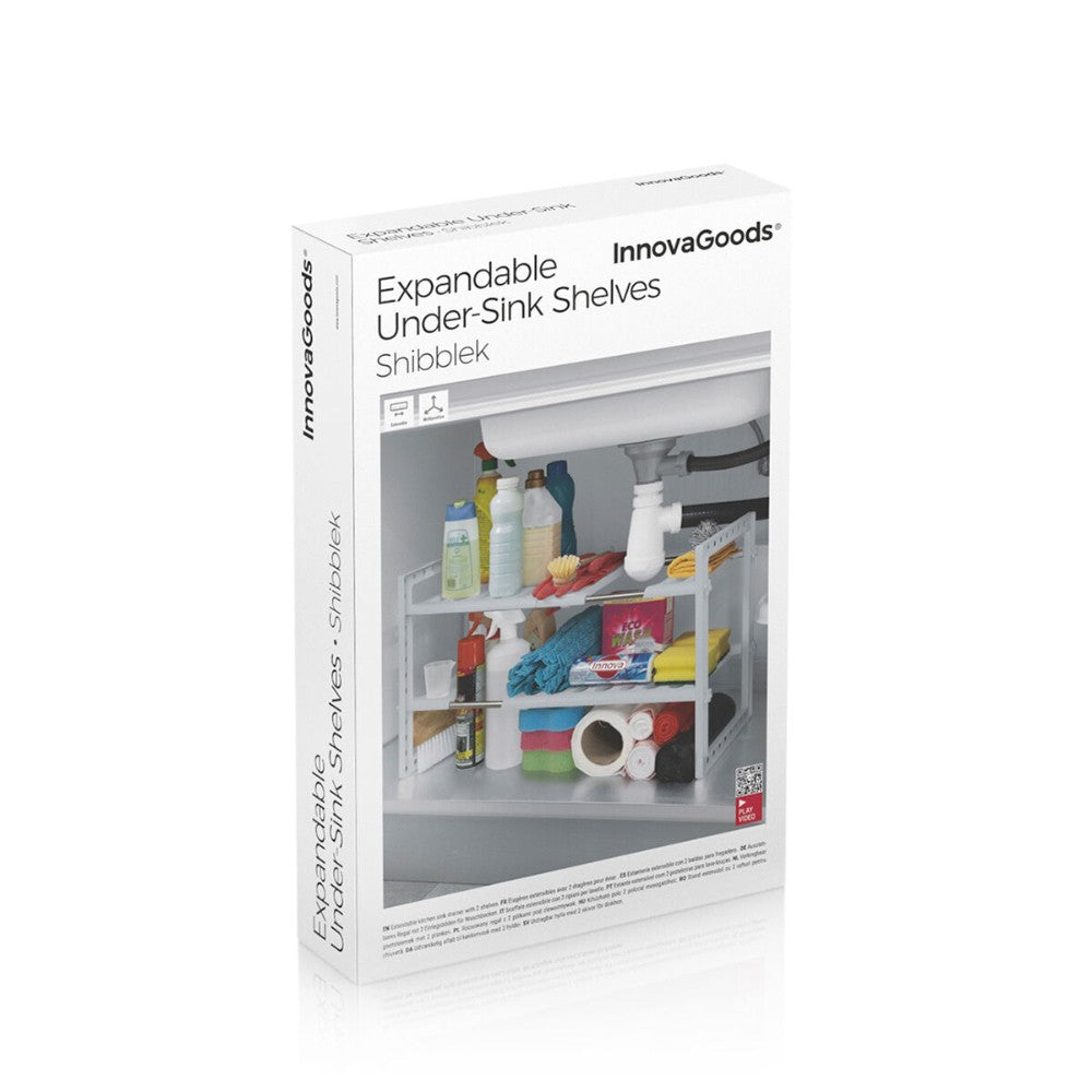 InnovaGoods, Extendable Under-Sink Shelf Unit Shibblek 2 Shelves, V0103677