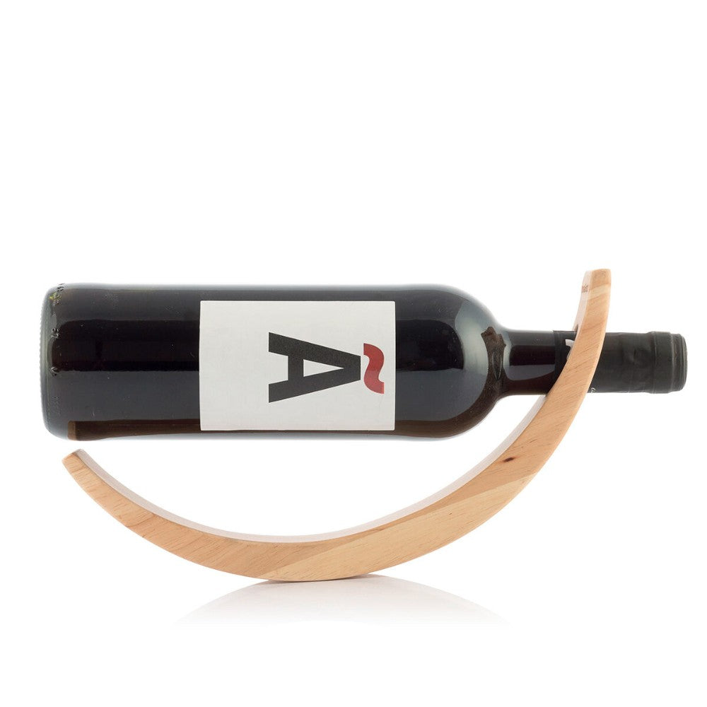 InnovaGoods, Floating Wooden Wine Bottle Holder Woolance, V0103356