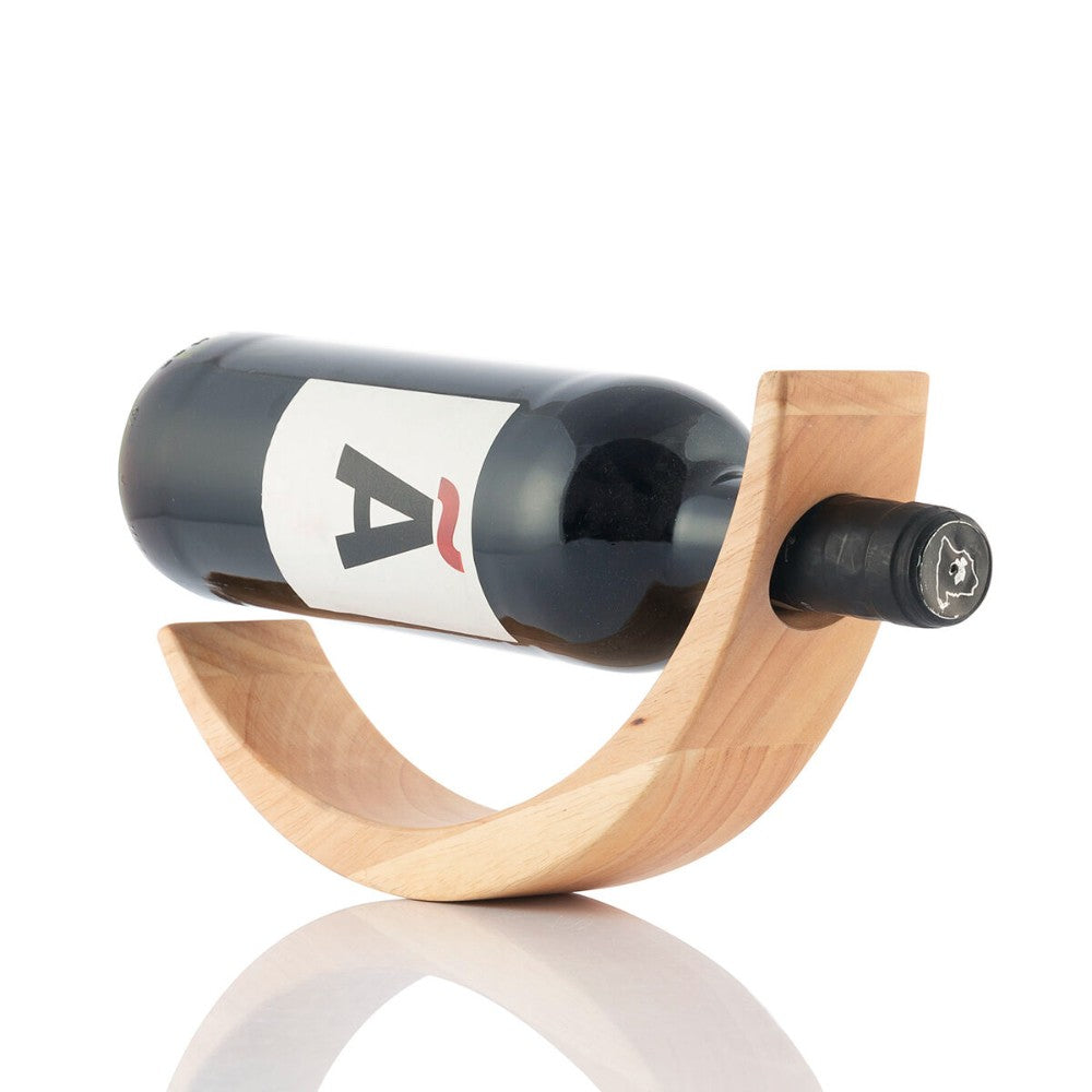 InnovaGoods, Floating Wooden Wine Bottle Holder Woolance, V0103356