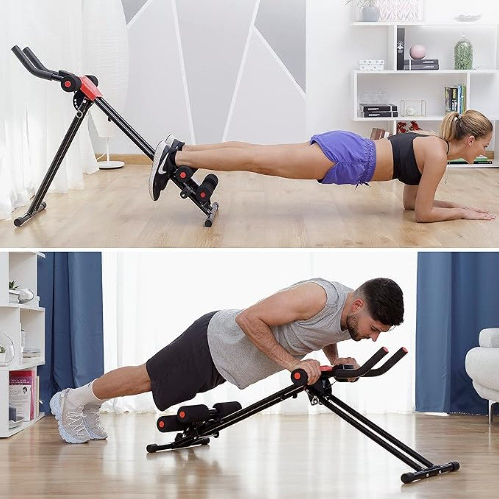 InnovaGoods, Folding Abdominal Machine With Exercise Guide Plawer, V0103487