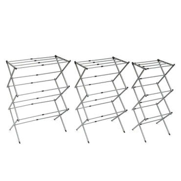 InnovaGoods, Folding And Extendable Metal Clothes Dryer With 3 Levels Cloxy (11 Bars), V0103215