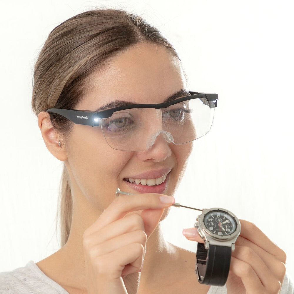 InnovaGoods, Magnifying Glasses With Led Glassoint, V0103508