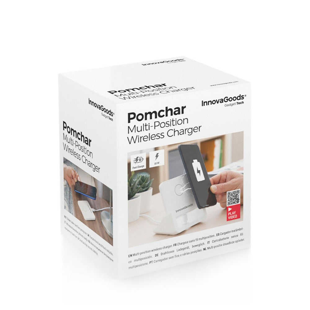 InnovaGoods, Multi-Position Wireless Charger With Support Base Pomchar, V0103352