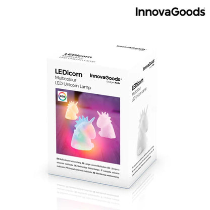 InnovaGoods, Multicolour Unicorn Lamp Ledicorn, V0100966
