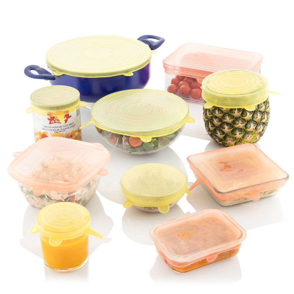 InnovaGoods, Set Of 10 Reusable And Adjustable Kitchen Lids Lilyd, V0103560