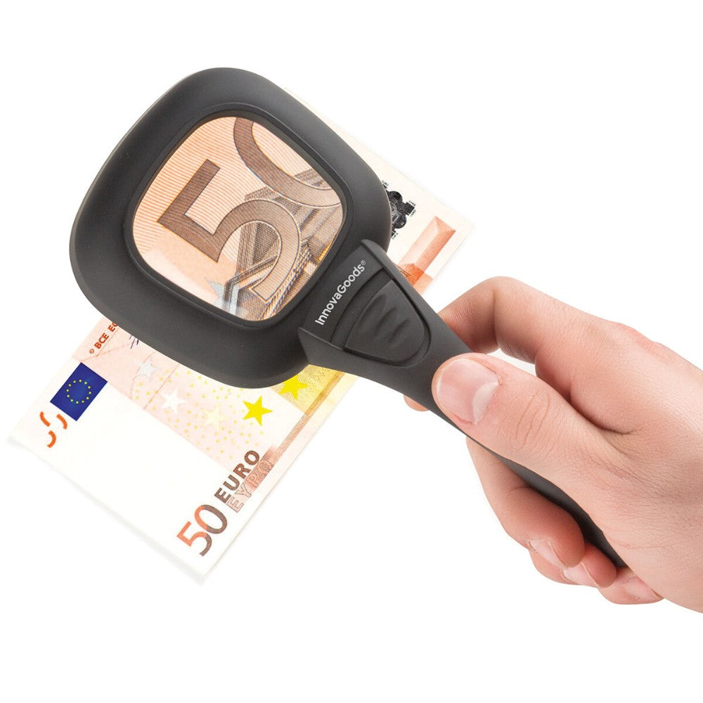 InnovaGoods, Ultraviolet And Led Magnifying Glass Magiolet, V0100951