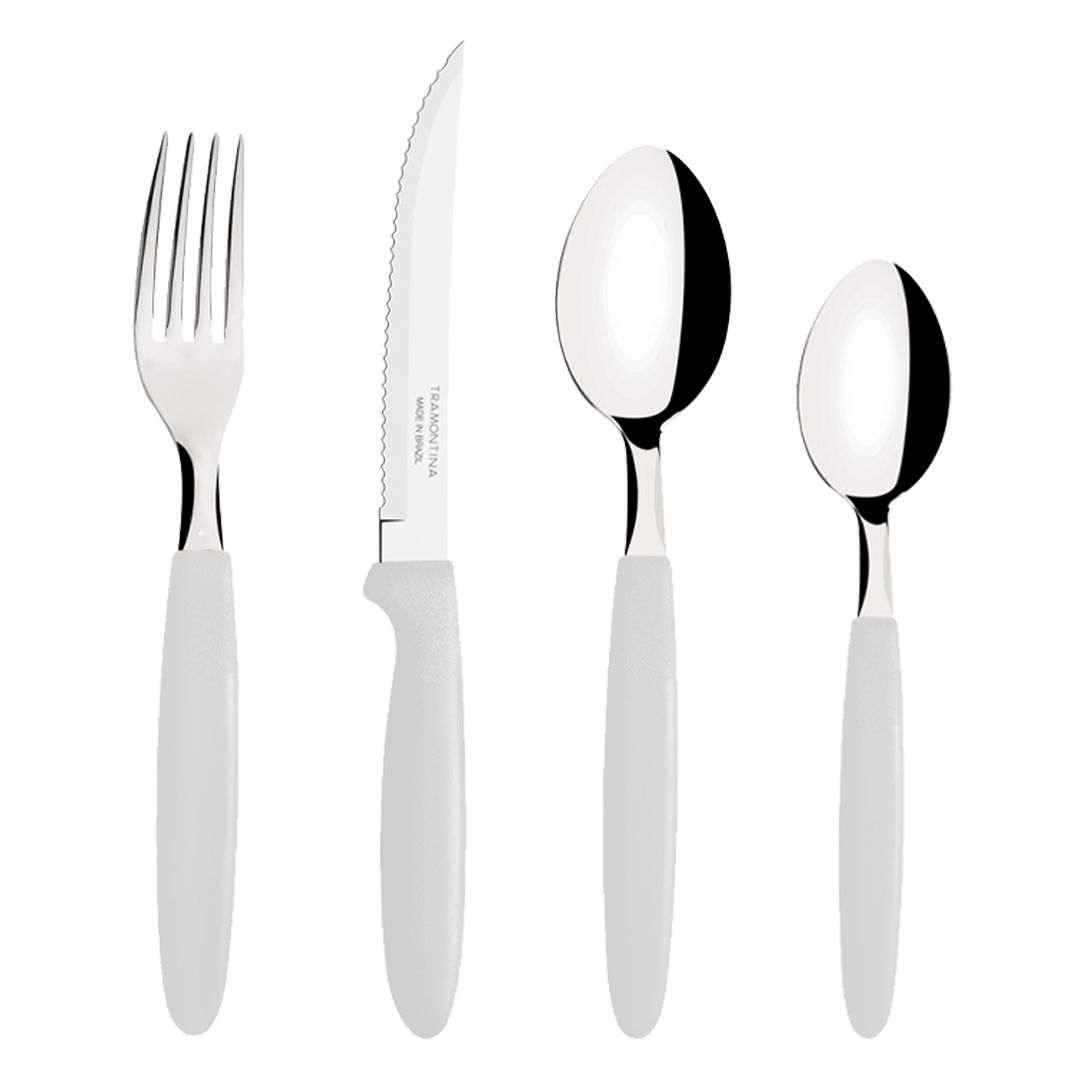 Tramontina, Ipanema White Cutlery Set 48pcs