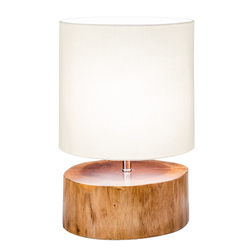 Itemz, Mahogany Log Natural Wood Table Lamp