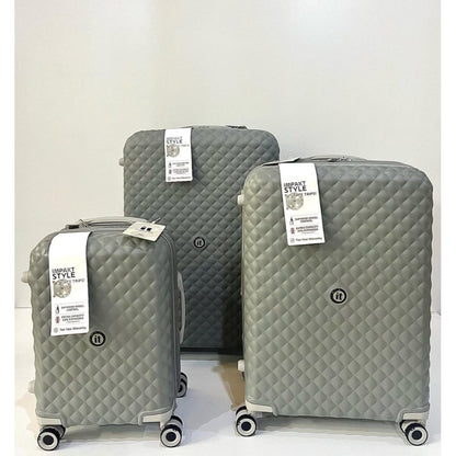 itluggage, Leather Softshell Luggage Set Expandable Suitcases With Spinner Wheels - Includes Large Travel Bag, 20-Inch Carry On, 24-Inch & 28-Inch Suitcases