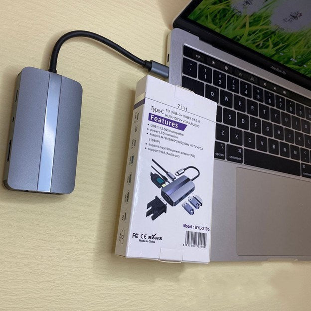 Ark, Universal Docking Station 7 In 1 Usb Type C