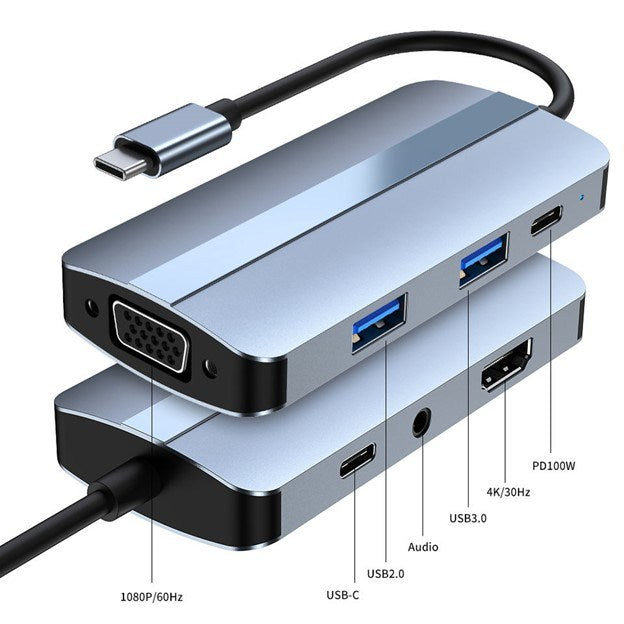 Ark, Universal Docking Station 7 In 1 Usb Type C