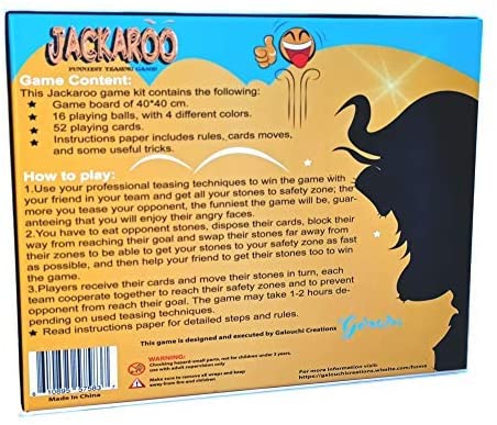 Galouchi, Jackaroo Game New Game For Teasing Friends And Laughing, Fun Group Game For Adults, Kids And Families (Packaging May Vary)