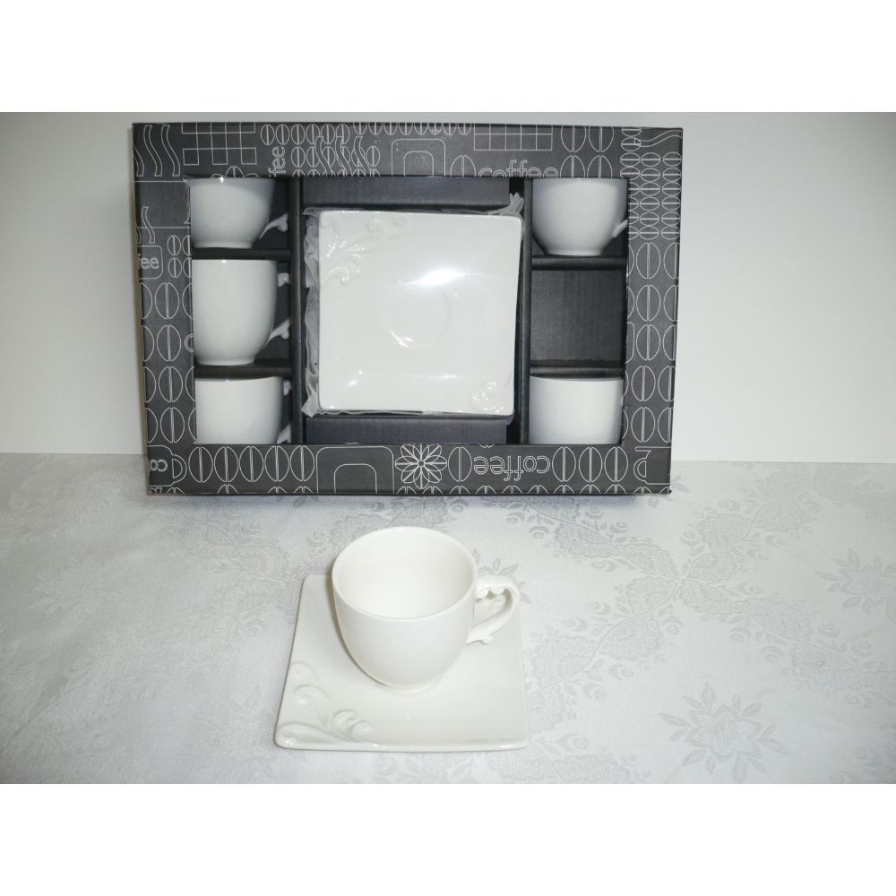 La Perla, Set Of 6 Coffee Cups And 6 Coffee Saucers In Gift Box