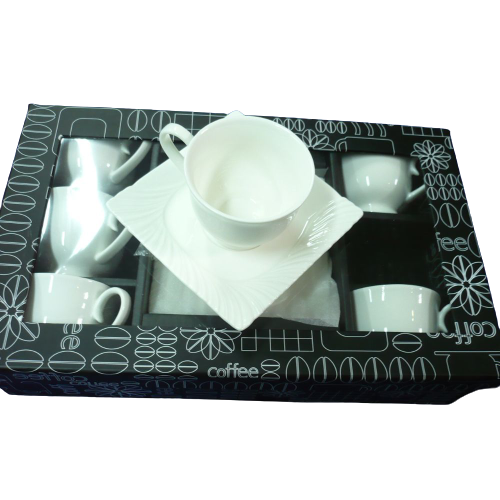 La Perla, Set Of 6 Coffee Cups And 6 Coffee Saucers In Gift Box