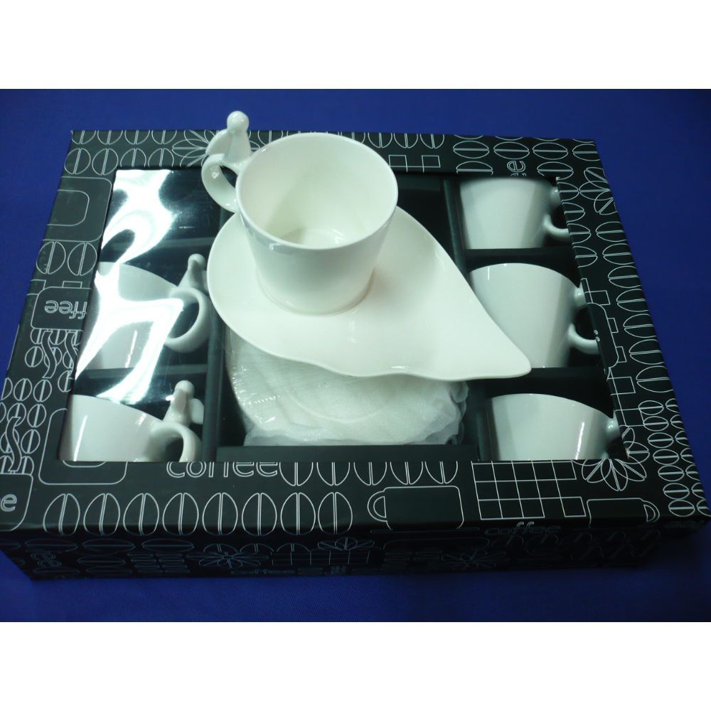 La Perla, Set Of 6 Coffee Cups And 6 Coffee Saucers In Gift Box