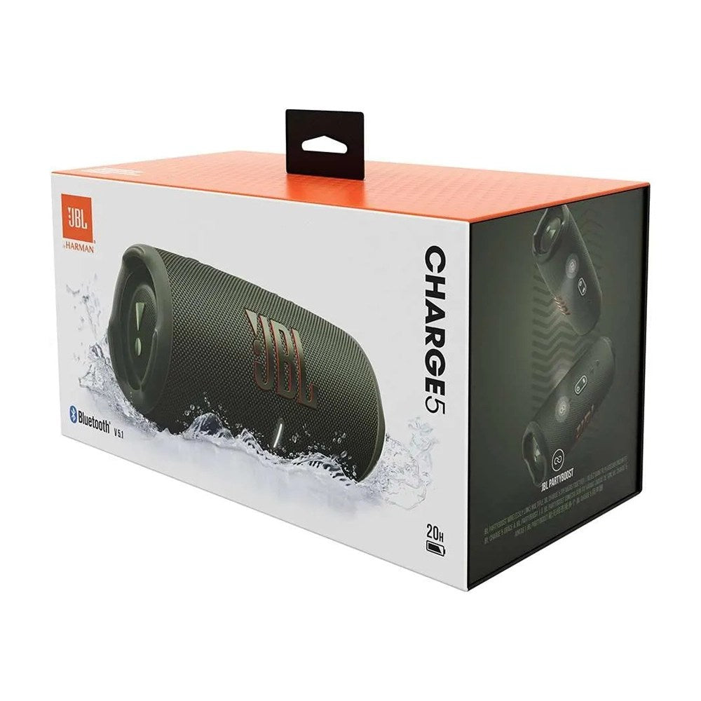 JBL, Charge5 Splashproof Portable Bluetooth Speaker, Available in Different Colors
