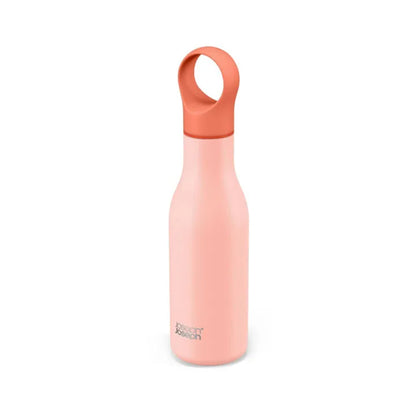 Joseph Joseph Loop 500ML Stainless-Steel Vacuum Insulated Water Bottle Coral, JOSE-81119