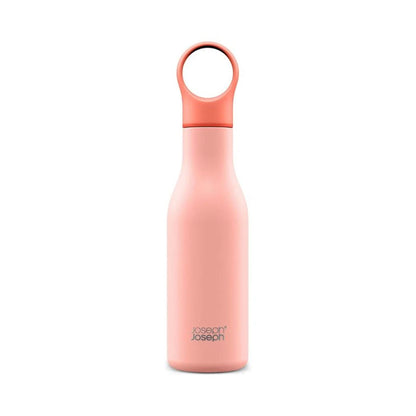 Joseph Joseph Loop 500ML Stainless-Steel Vacuum Insulated Water Bottle Coral, JOSE-81119