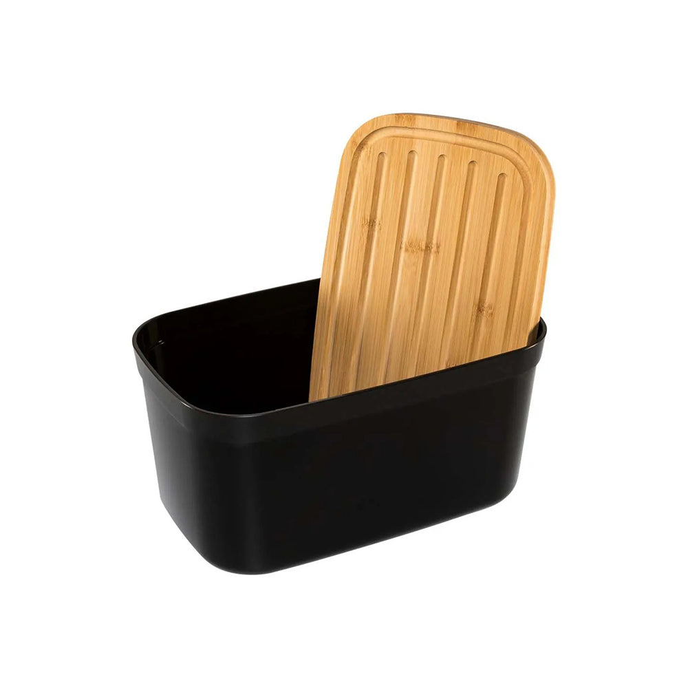 Joseph Joseph Bread Bin With Bamboo LID [Black], JOSE-81103