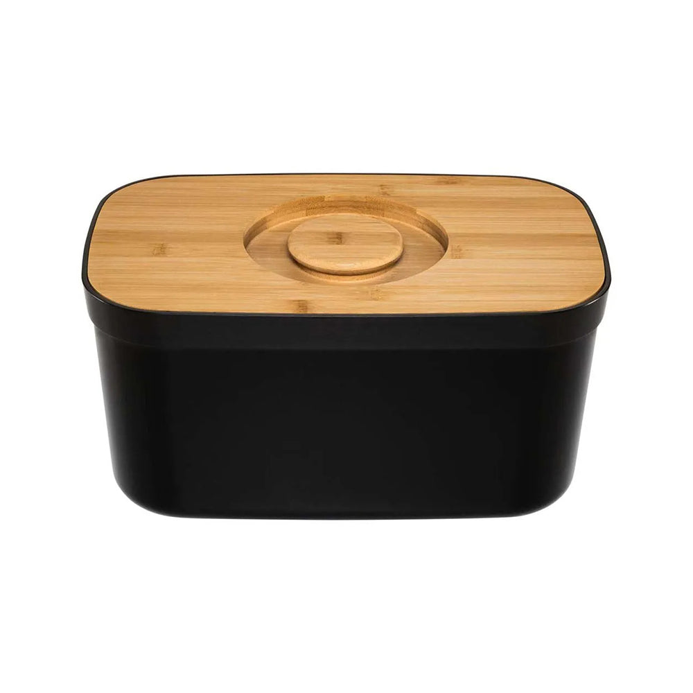 Joseph Joseph Bread Bin With Bamboo LID [Black], JOSE-81103
