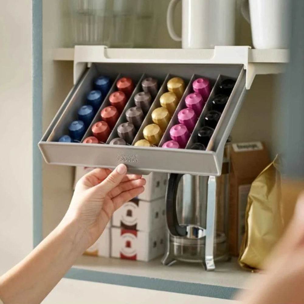 Joseph Joseph Cupboardstore Grey Under-Shelf Coffee Pod Drawer, JOSE-851667