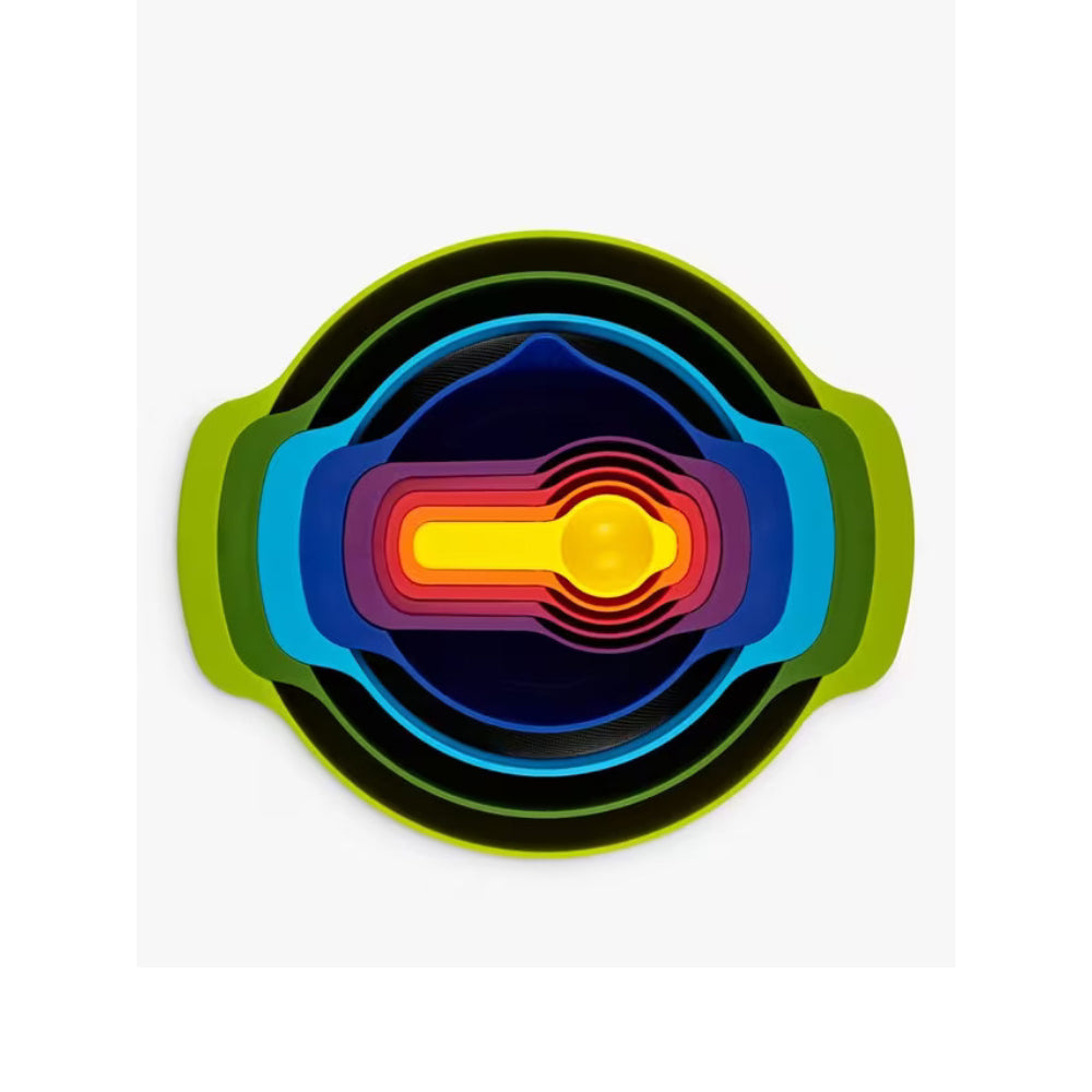 Joseph Joseph Nest 9 Nesting Bowls Multi Color 5 Measuring Cups, JOSE-40031