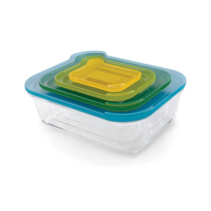 Joseph Joseph Nest Glass Multicolour Food Storage Set Of 4, JOSE-81060