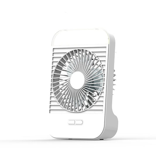 JTC, 5' Rechargeable Mini Fan, Led Lights, AC/DC Operated, UP to 6 Hours on Battery
