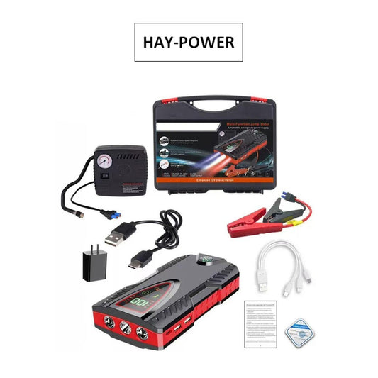 Hay-Power, Car Jump Starter & Wheel Pump 99800Mah
